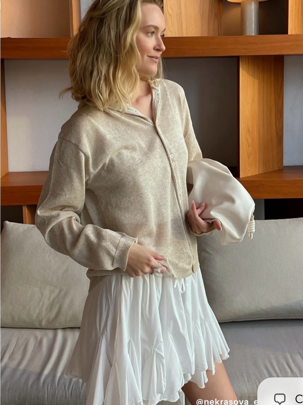 Storets - Luca Sheer Hooded Cardigan.